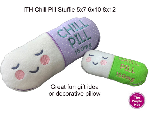 ITH Chill Pill Stuffies 5x7 6x10 8x12