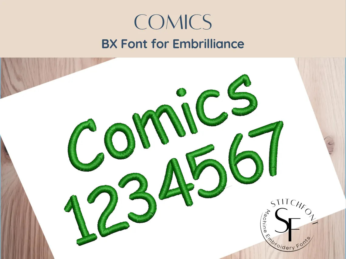 BX Font Alphabet - Comics Font - 4 sizes