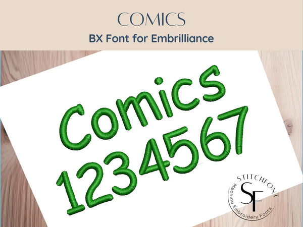 BX Font Alphabet - Comics Font - 4 sizes