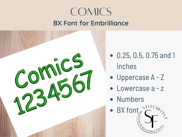 BX Font Alphabet - Comics Font - 4 sizes