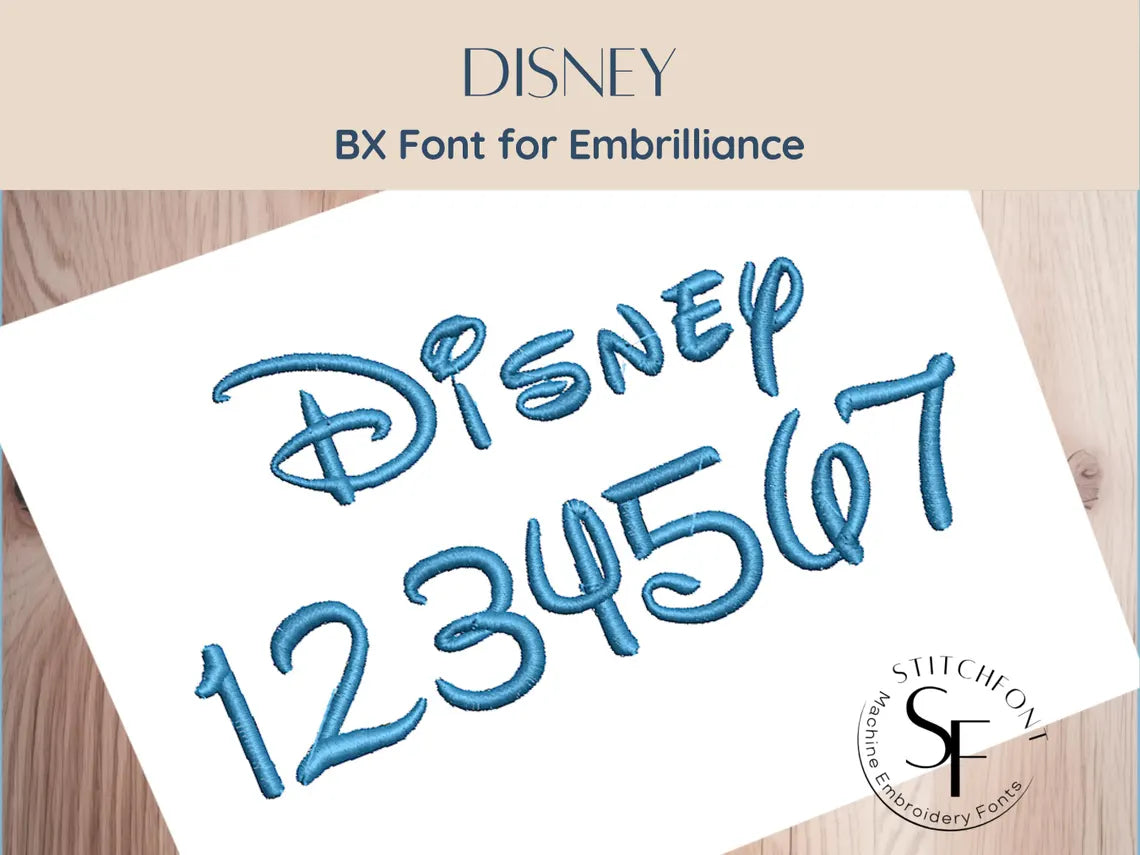 BX Font Alphabet - Disney Font - 4 sizes