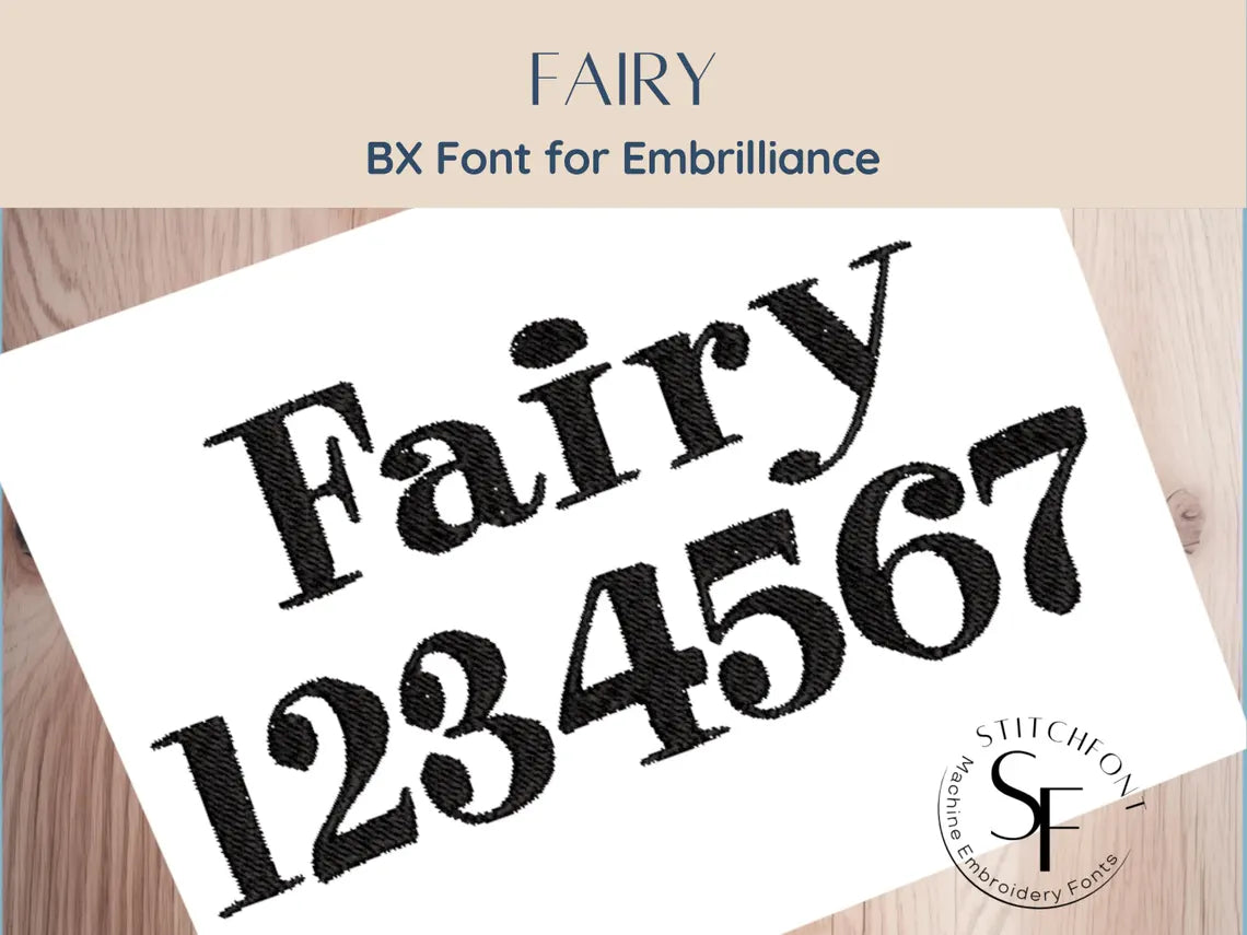 BX Font Alphabet - Fairy Font - 3 sizes