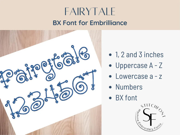 BX Font Alphabet - Fairytale Font - 3 sizes