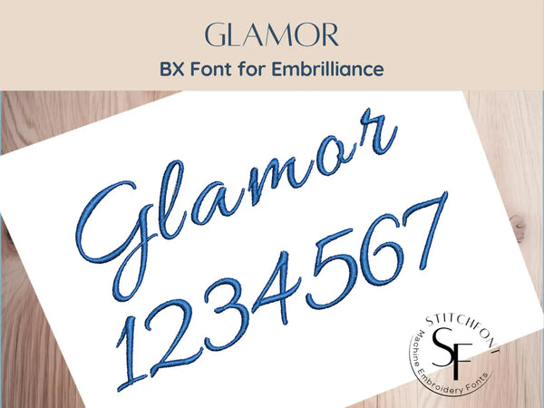 BX Font Alphabet - Glamor Font - 3 sizes