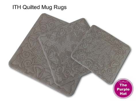 ITH Quilted Mug Rug 02 5x5 6x6 8x8