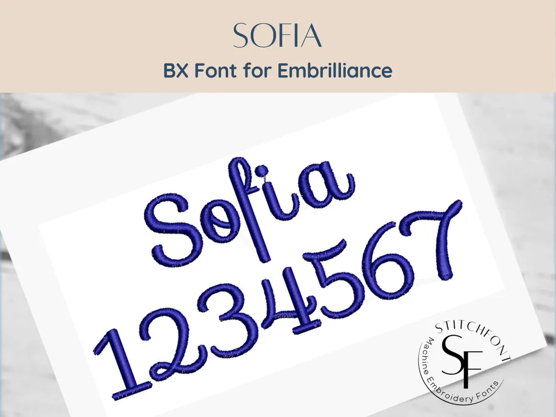 BX Font Alphabet - Sofia Font - 6 sizes