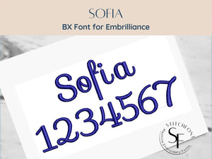 BX Font Alphabet - Sofia Font - 6 sizes