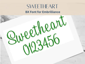 BX Font Alphabet - Sweetheart Font - 3 sizes
