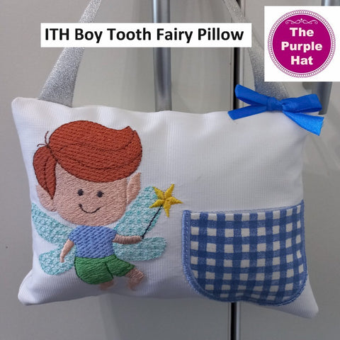 ITH In the Hoop Boy Tooth Fairy Pillow 5x7 & 6x10