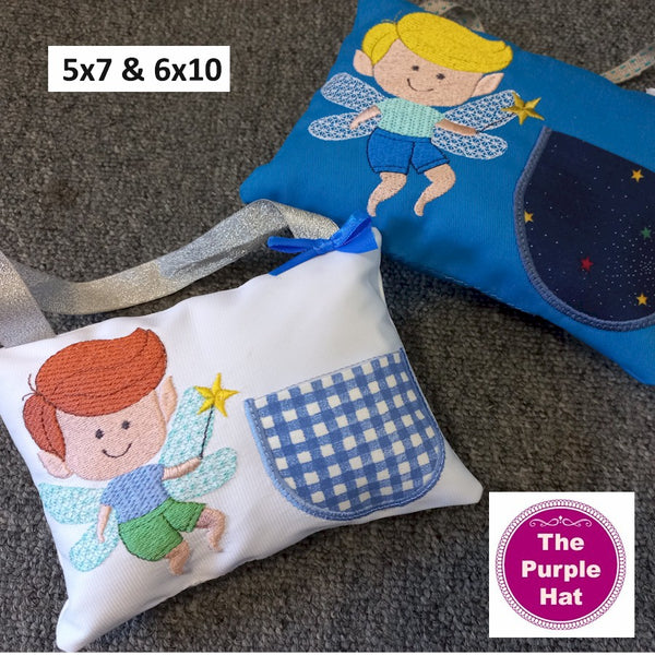 ITH In the Hoop Boy Tooth Fairy Pillow 5x7 & 6x10