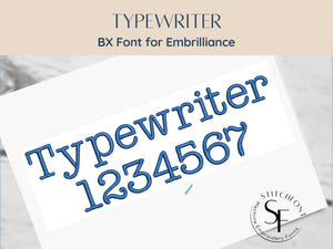 BX Font Alphabet - Typewriter Font - 3 sizes