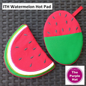 ITH In the Hoop Watermelon Hot Pads 5x7 6x10