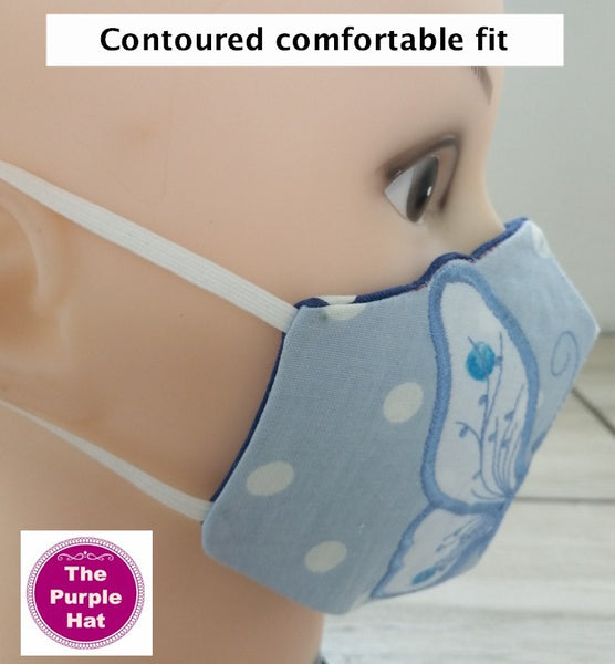 In the Hoop ITH Reversible Butterfly Contoured Face or Dust Mask V 2.0 - 4 sizes 5x7 6x10