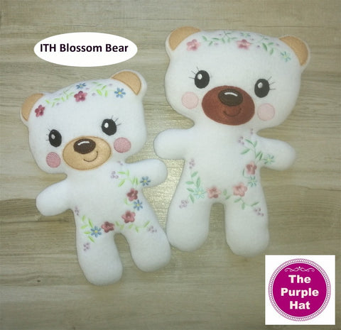 ITH Blossom Stuffed Bear Toy 6x10 7x11 8x12