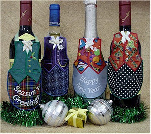 ITH Festive Season Bottle Aprons 5x7