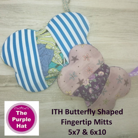 ITH Butterfly Shaped Fingertip Mitt 5x7 & 6x10