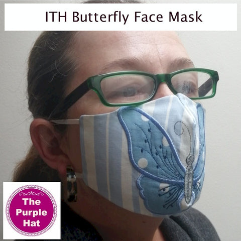 ITH Butterfly Face or Dust Mask 4 sizes 5x7 & 6x10