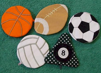 ITH Coin Purses Set 3 Sports 4x4