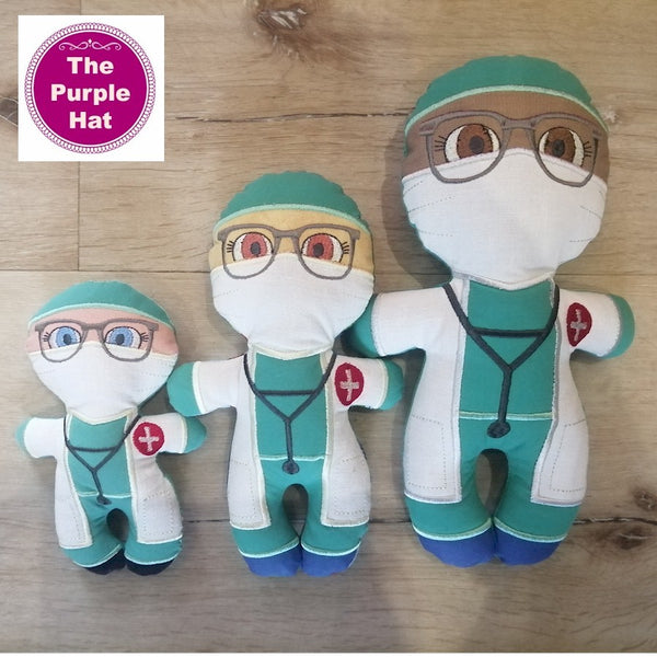 ITH Heroes: Doctor plush doll stuffed toy 5x7 6x10 8x12