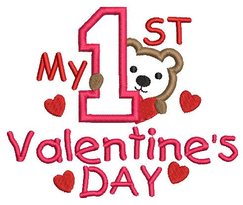 FREE My 1st Valentines Day 5x7