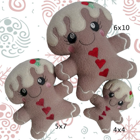 ITH Gingerbread Stuffie 4x4, 5x7 & 6x10