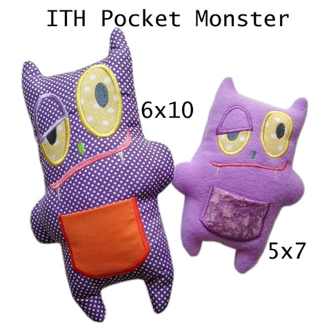 ITH Pocket Monster Stuffed toy or pillow 5x7 & 6x10
