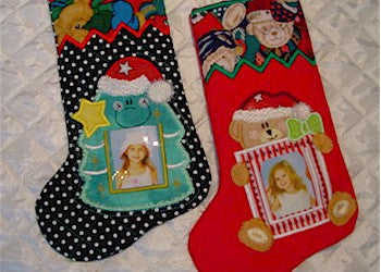 ITH Christmas Photo Stockings 6x10