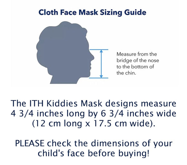 ITH Christmas Kids Face or Dust Mask 5x7