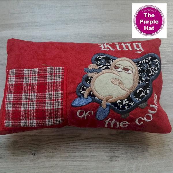 ITH King of the Couch Pillow 6x10