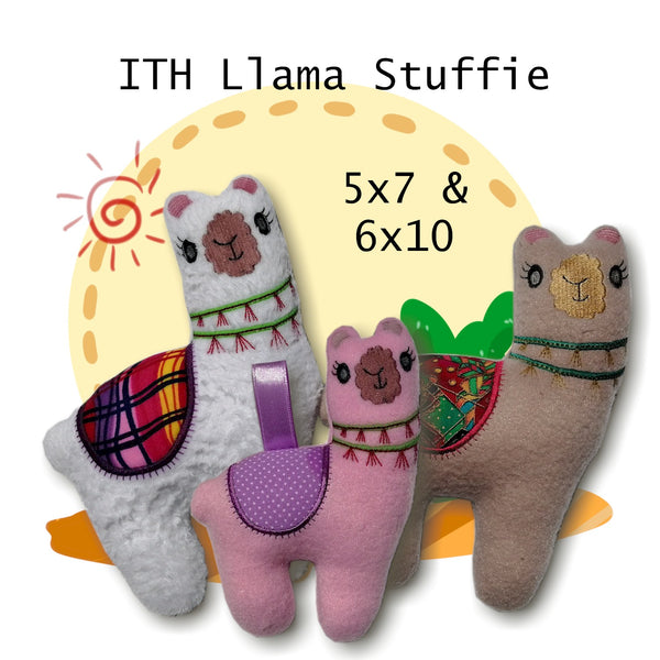 ITH Llama Alpaca Stuffed Animal 5x7 & 6x10
