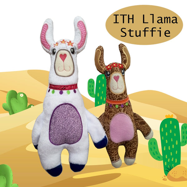 ITH Llama Alpaca Stuffed Toy 5x7 and 6x10