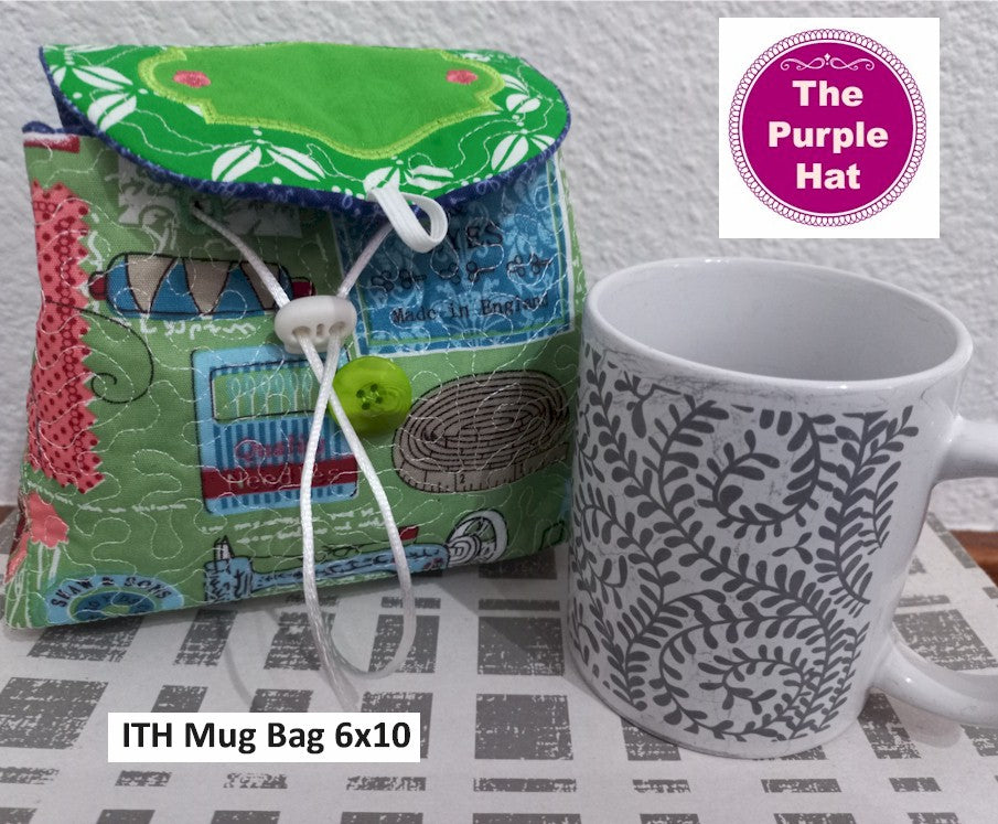 ITH In the Hoop Mug Bag 6x10