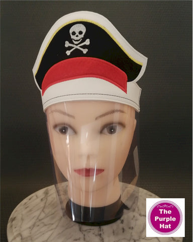 ITH Pirate Face Shield for Kids 6x10