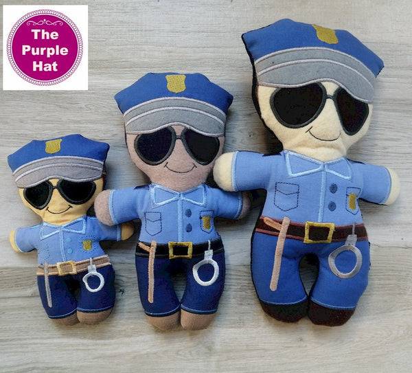 ITH Heroes: Police plush doll stuffed toy 5x7 6x10 8x12