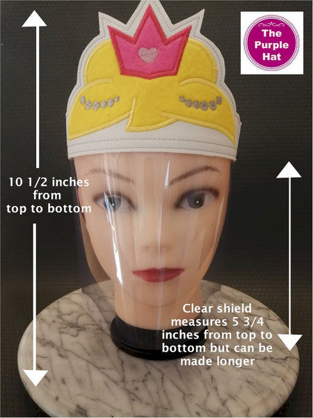 ITH Princess Face Shield for Kids 6x10
