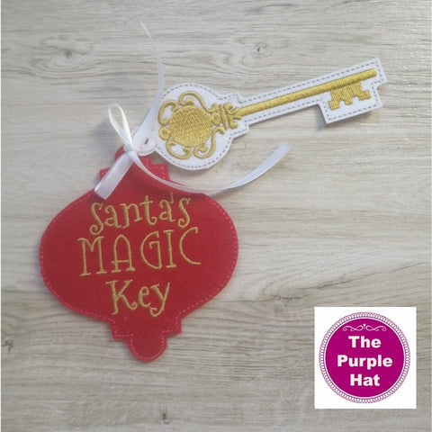 ITH In the Hoop Santa's Magic Key 4x4