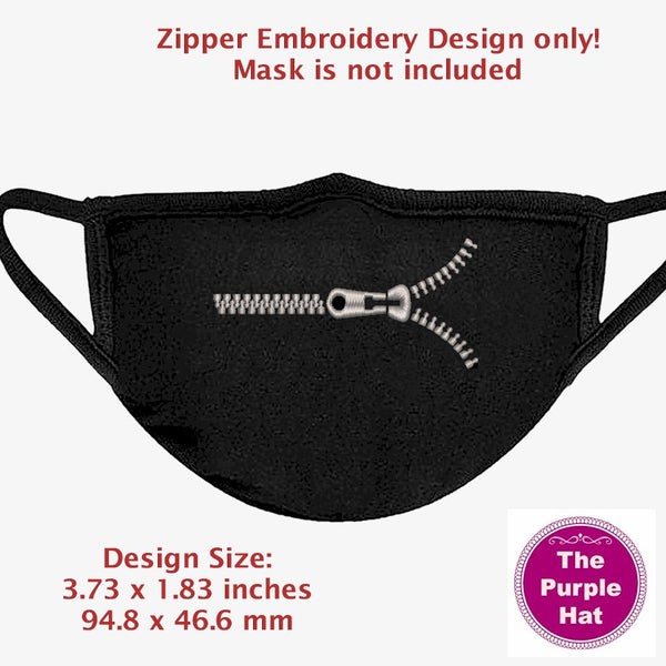 Zipper motif 4x4 Add-on embroidery designs